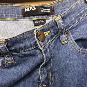 BDG cigarette high rise skinny jeans